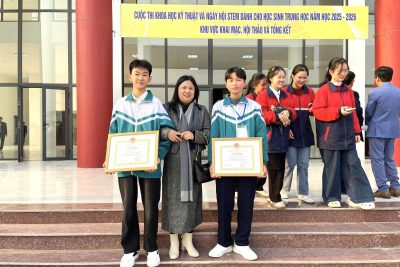 TRƯỜNG THCS KIM THÁI ĐẠT GIẢI BA CUỘC THI KHOA HỌC VÀ NGÀY HỘI STEM CẤP TỈNH NĂM HỌC 2025-2026